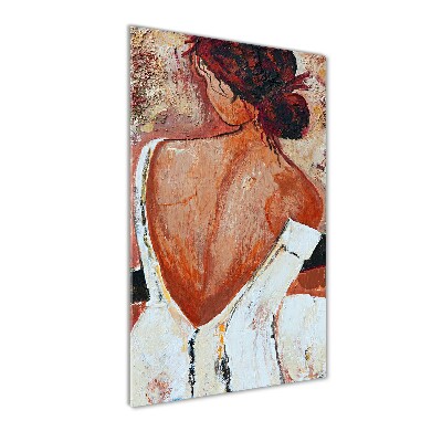 Tableau sur verre acrylique Femme