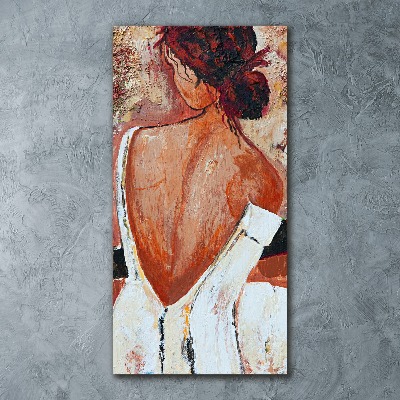 Tableau sur verre acrylique Femme