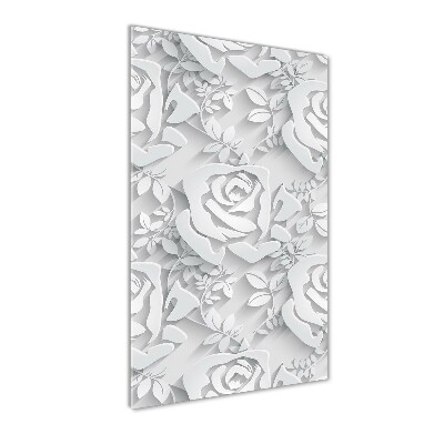 Tableau acrylique Roses plantes