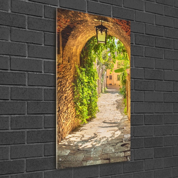 Tableau sur verre acrylique Rues en pierre italienne