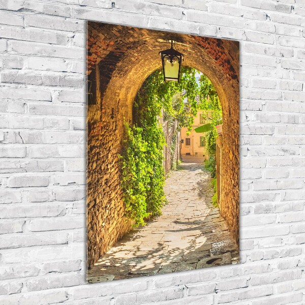 Tableau sur verre acrylique Rues en pierre italienne