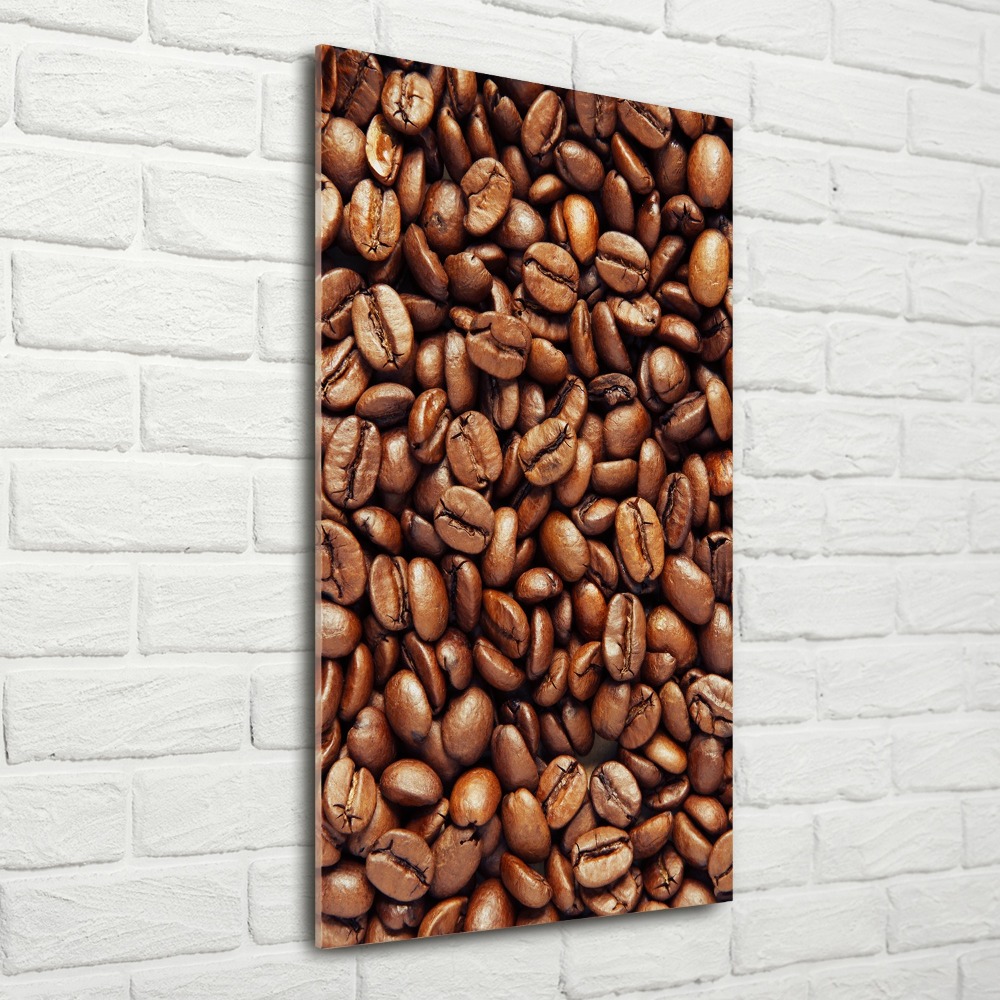 Tableau en acrylique Grains de café motif