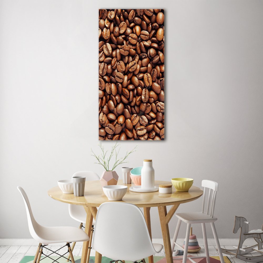 Tableau en acrylique Grains de café motif