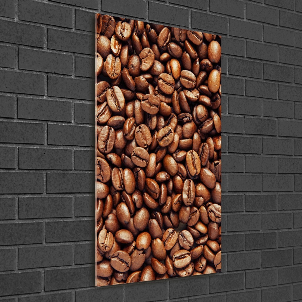 Tableau en acrylique Grains de café motif