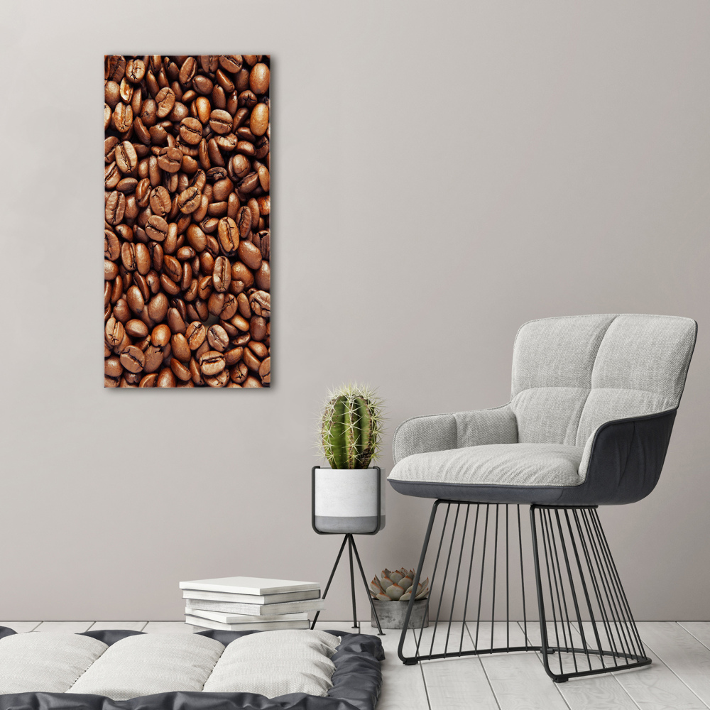 Tableau en acrylique Grains de café motif