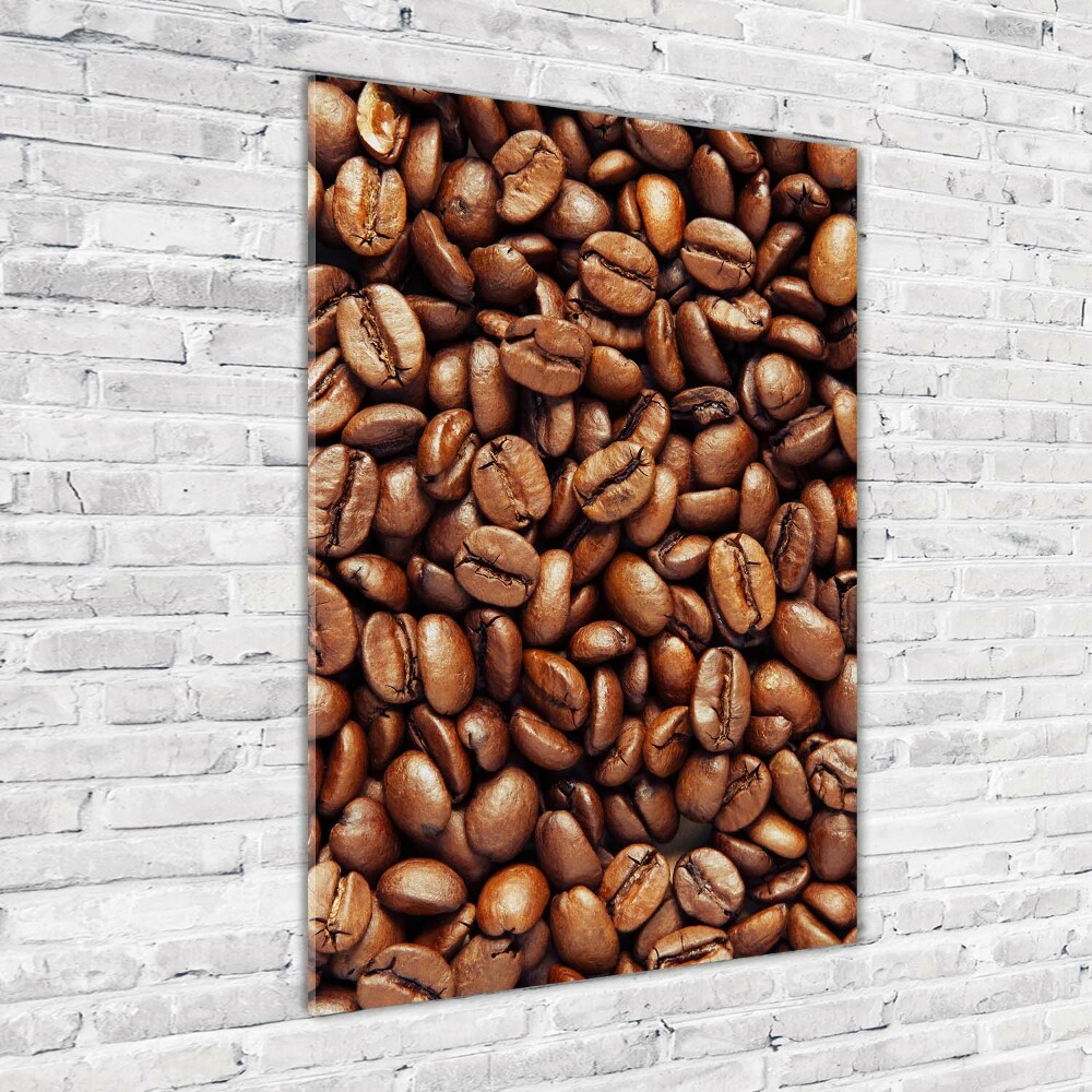 Tableau en acrylique Grains de café motif