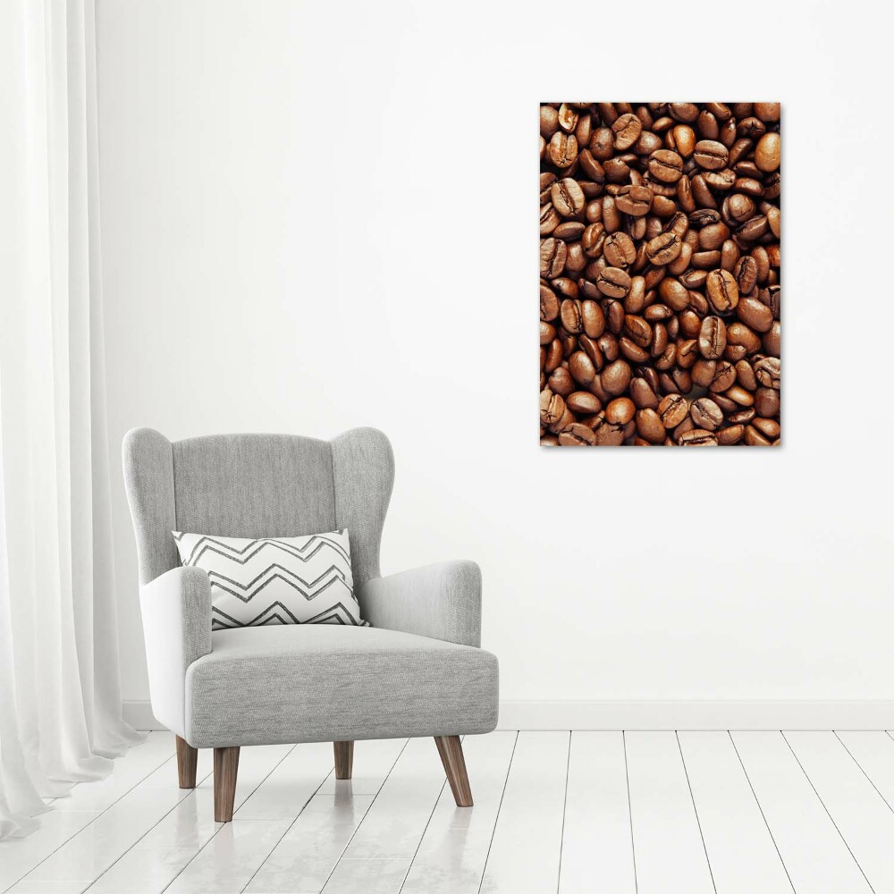 Tableau en acrylique Grains de café motif