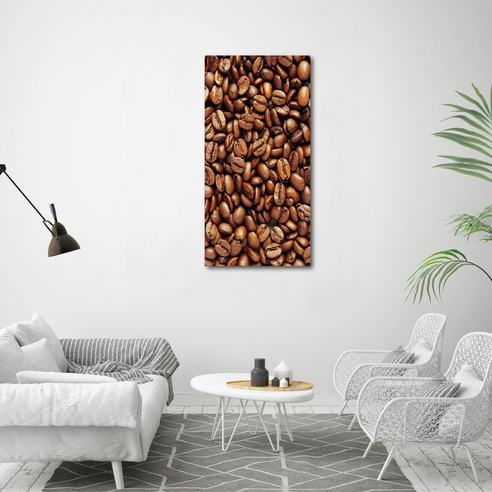 Tableau en acrylique Grains de café motif