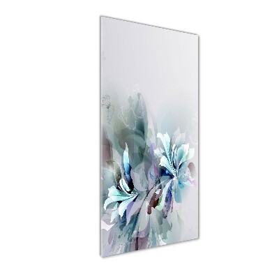 Tableau verre acrylique Fleurs abstraites