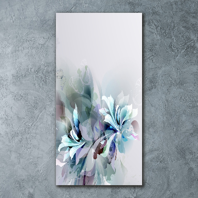 Tableau verre acrylique Fleurs abstraites