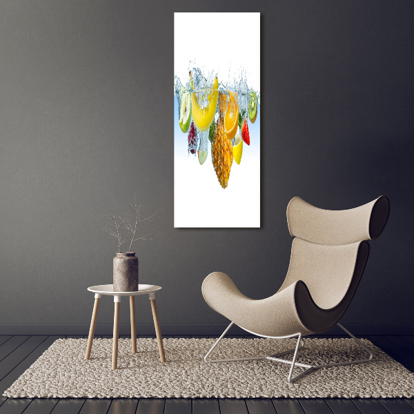 Tableau verre acrylique Fruit sous l'eau