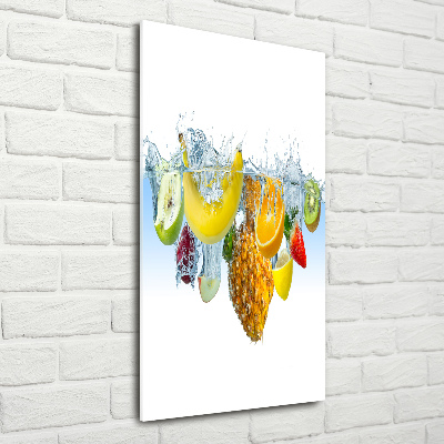 Tableau verre acrylique Fruit sous l'eau