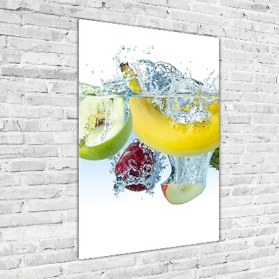 Tableau verre acrylique Fruit sous l'eau