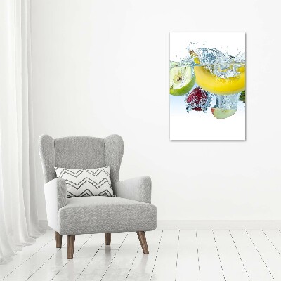 Tableau verre acrylique Fruit sous l'eau