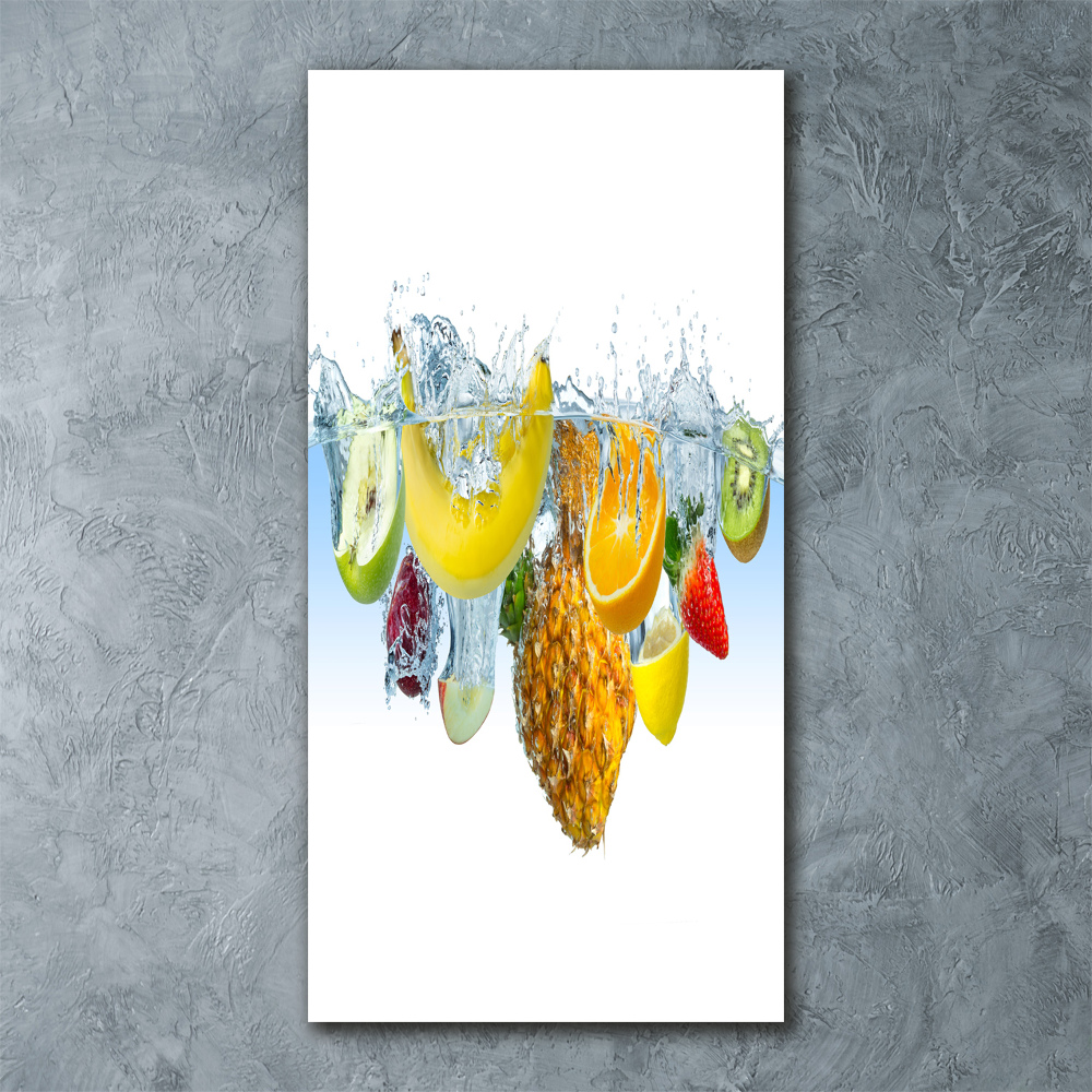 Tableau verre acrylique Fruit sous l'eau