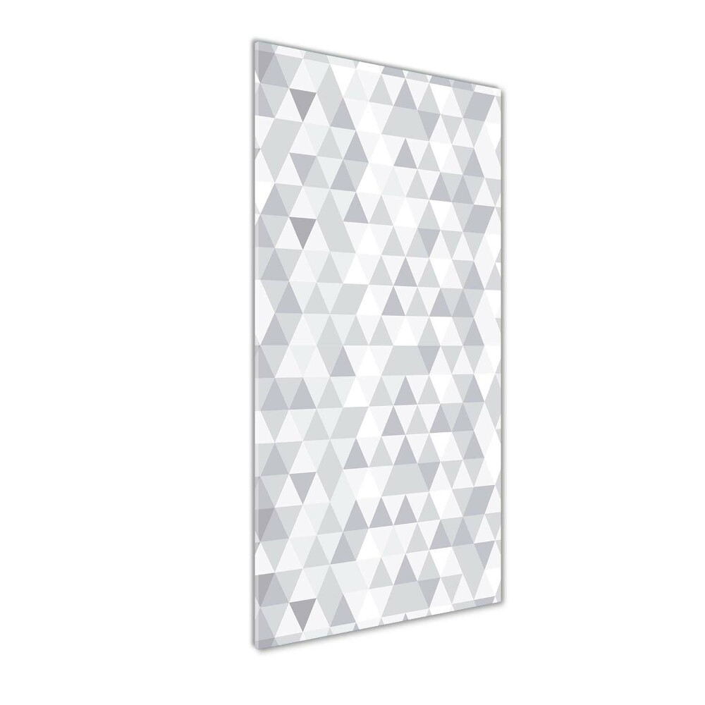 Acrylique tableau Triangles gris