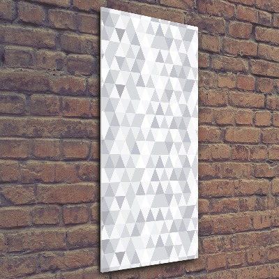 Acrylique tableau Triangles gris