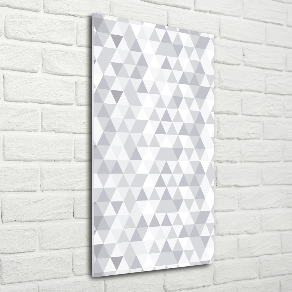 Acrylique tableau Triangles gris