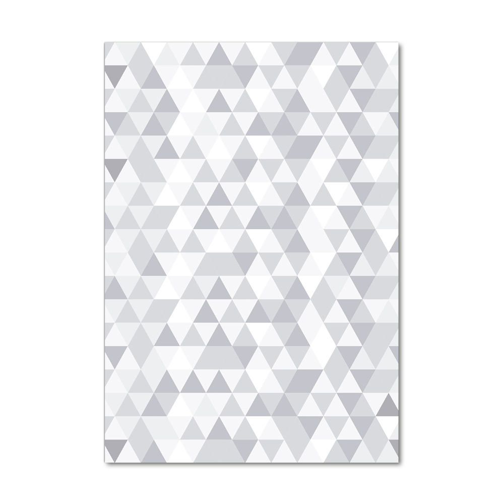 Acrylique tableau Triangles gris