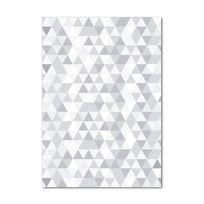 Acrylique tableau Triangles gris