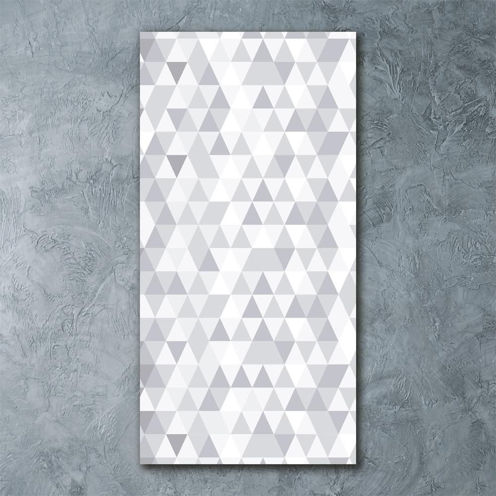 Acrylique tableau Triangles gris