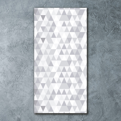 Acrylique tableau Triangles gris