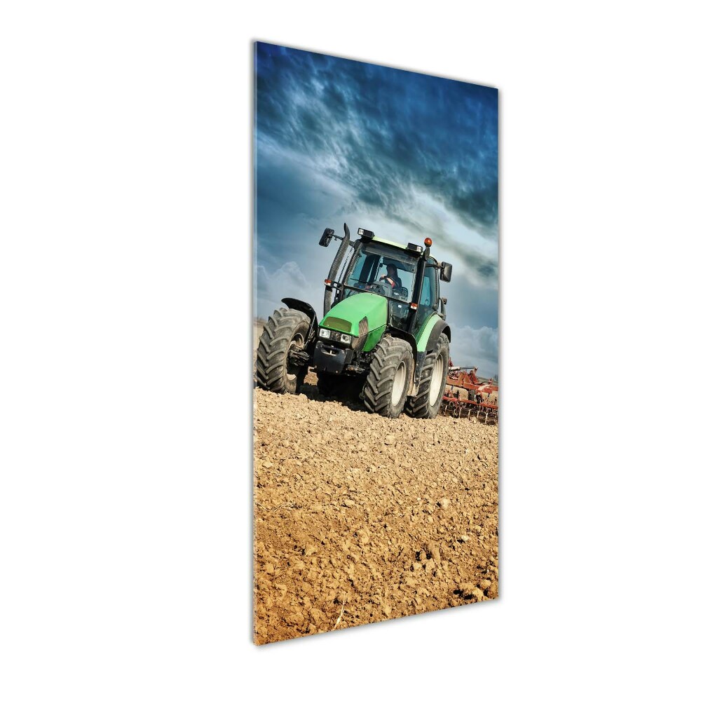 Tableau sur verre acrylique Tracteur