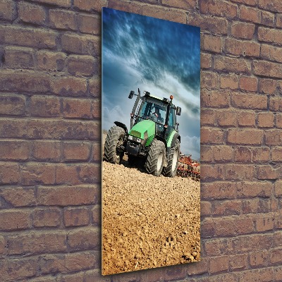 Tableau sur verre acrylique Tracteur