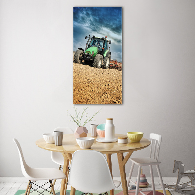 Tableau sur verre acrylique Tracteur