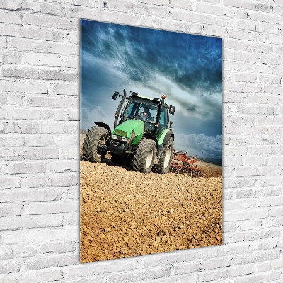 Tableau sur verre acrylique Tracteur