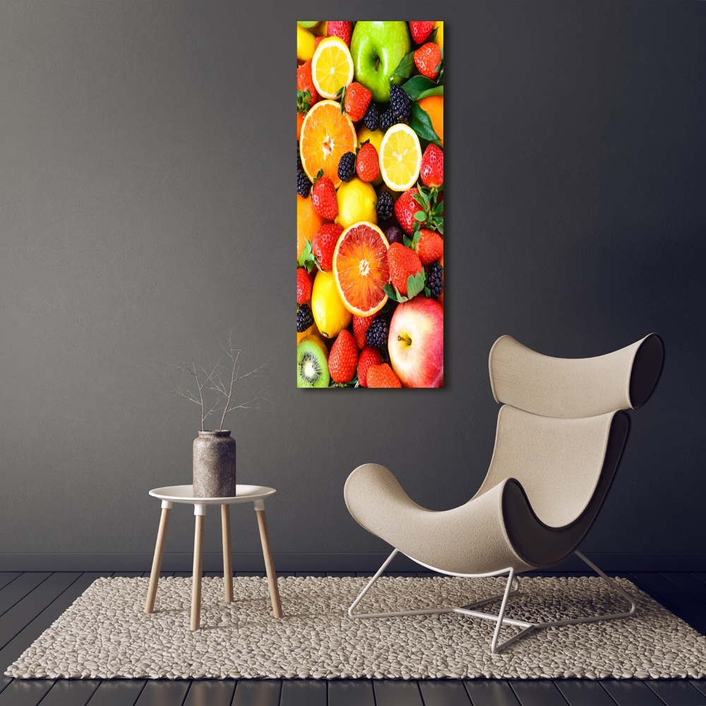 Tableau sur verre acrylique Fruits sains