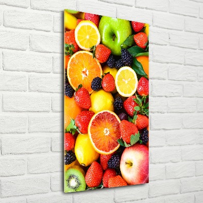 Tableau sur verre acrylique Fruits sains