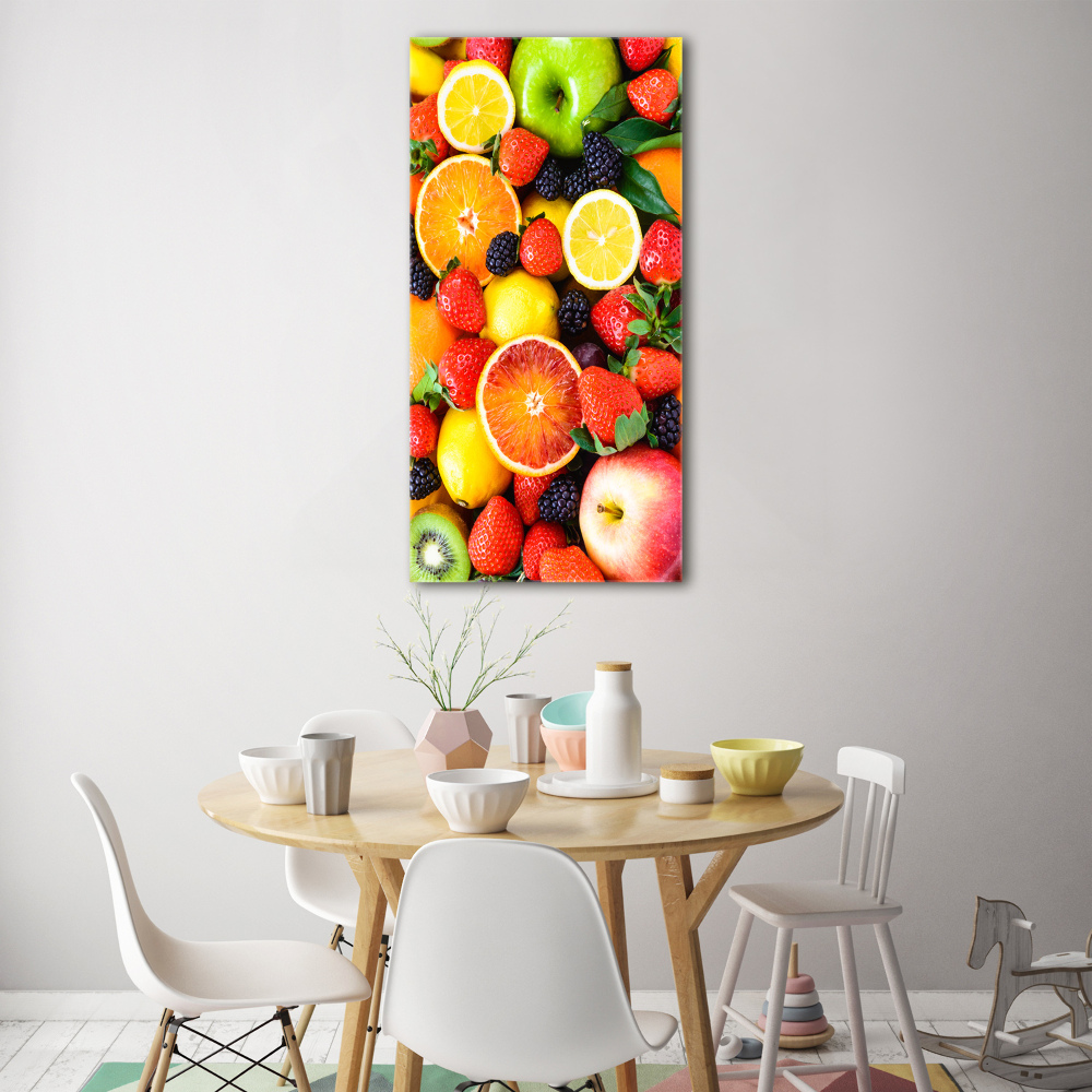 Tableau sur verre acrylique Fruits sains