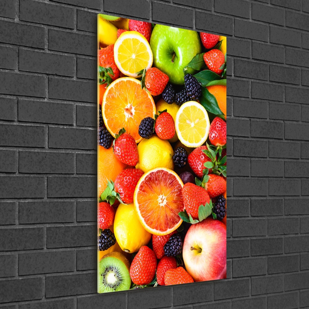 Tableau sur verre acrylique Fruits sains