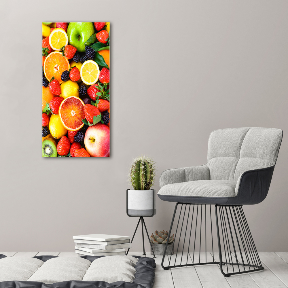 Tableau sur verre acrylique Fruits sains