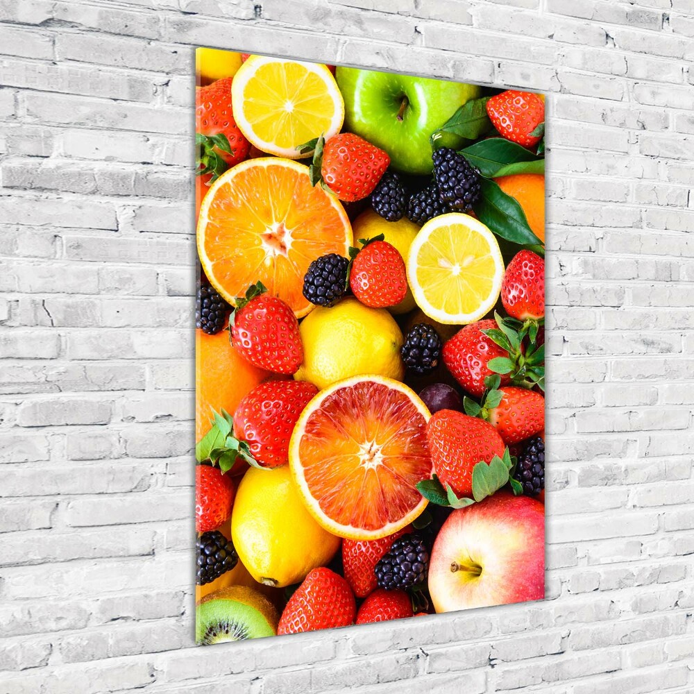 Tableau sur verre acrylique Fruits sains