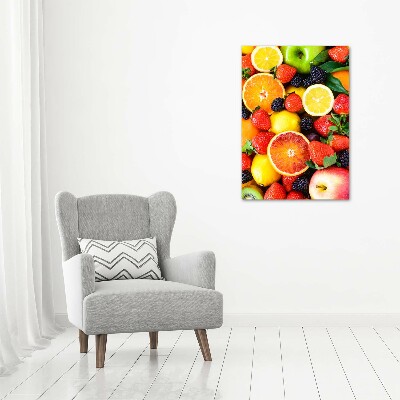 Tableau sur verre acrylique Fruits sains