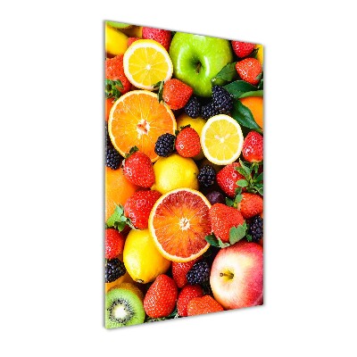 Tableau sur verre acrylique Fruits sains