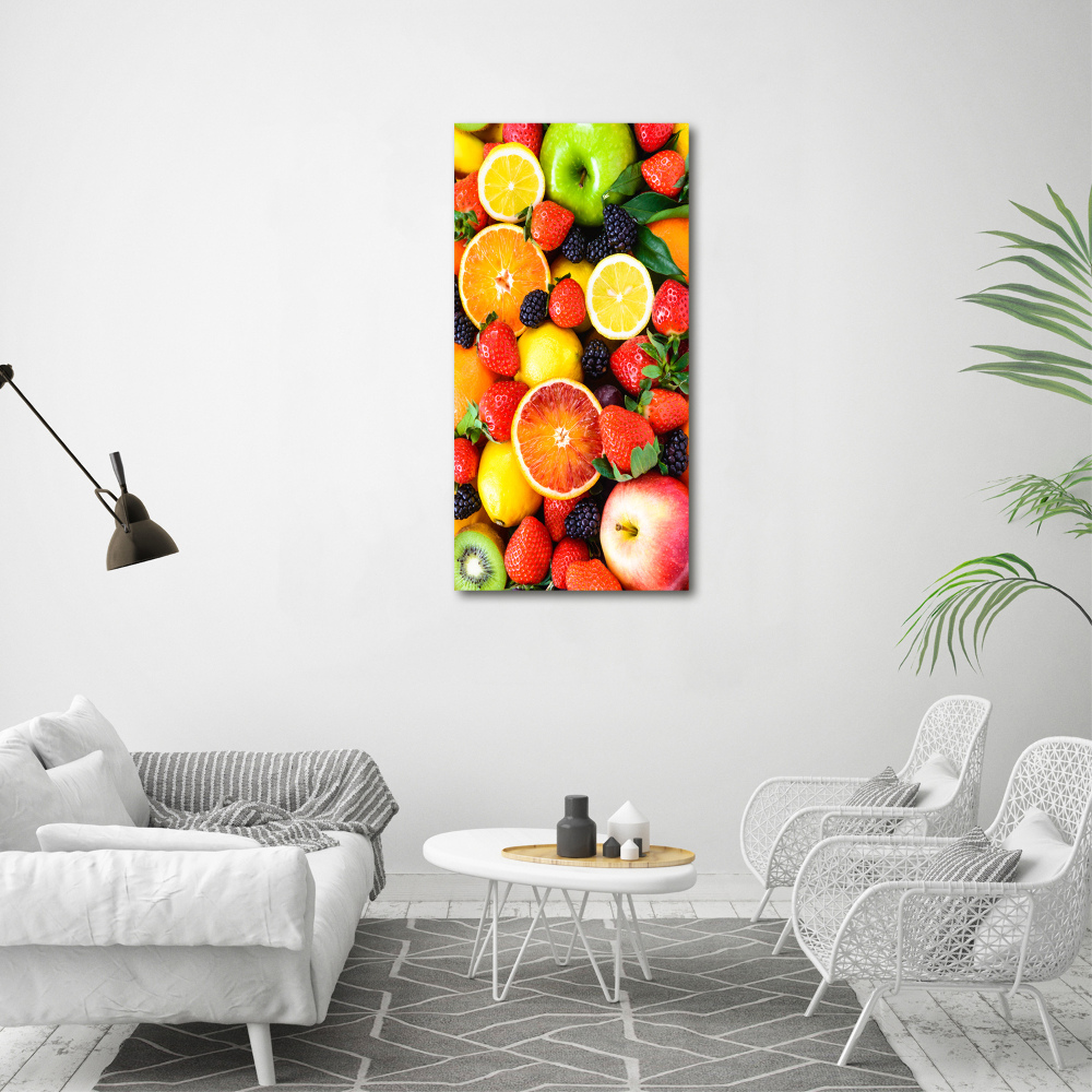 Tableau sur verre acrylique Fruits sains