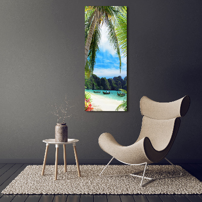 Tableau acrylique Plage tropicale