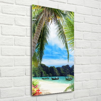 Tableau acrylique Plage tropicale