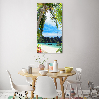 Tableau acrylique Plage tropicale