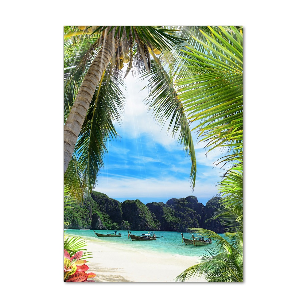 Tableau acrylique Plage tropicale