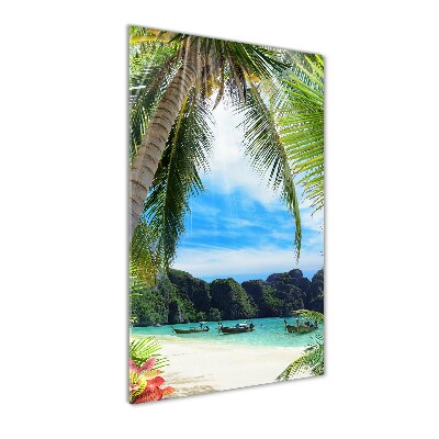 Tableau acrylique Plage tropicale