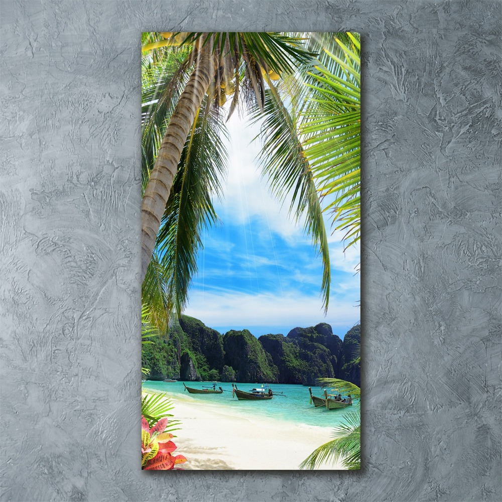 Tableau acrylique Plage tropicale