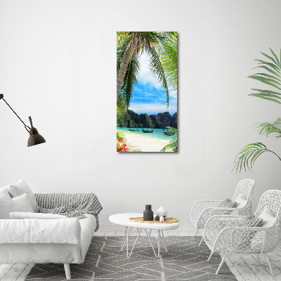 Tableau acrylique Plage tropicale