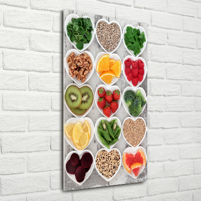 Tableau en acrylique Aliments sains