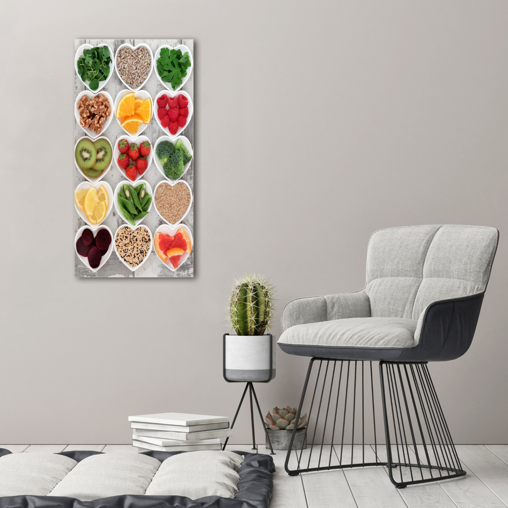 Tableau en acrylique Aliments sains