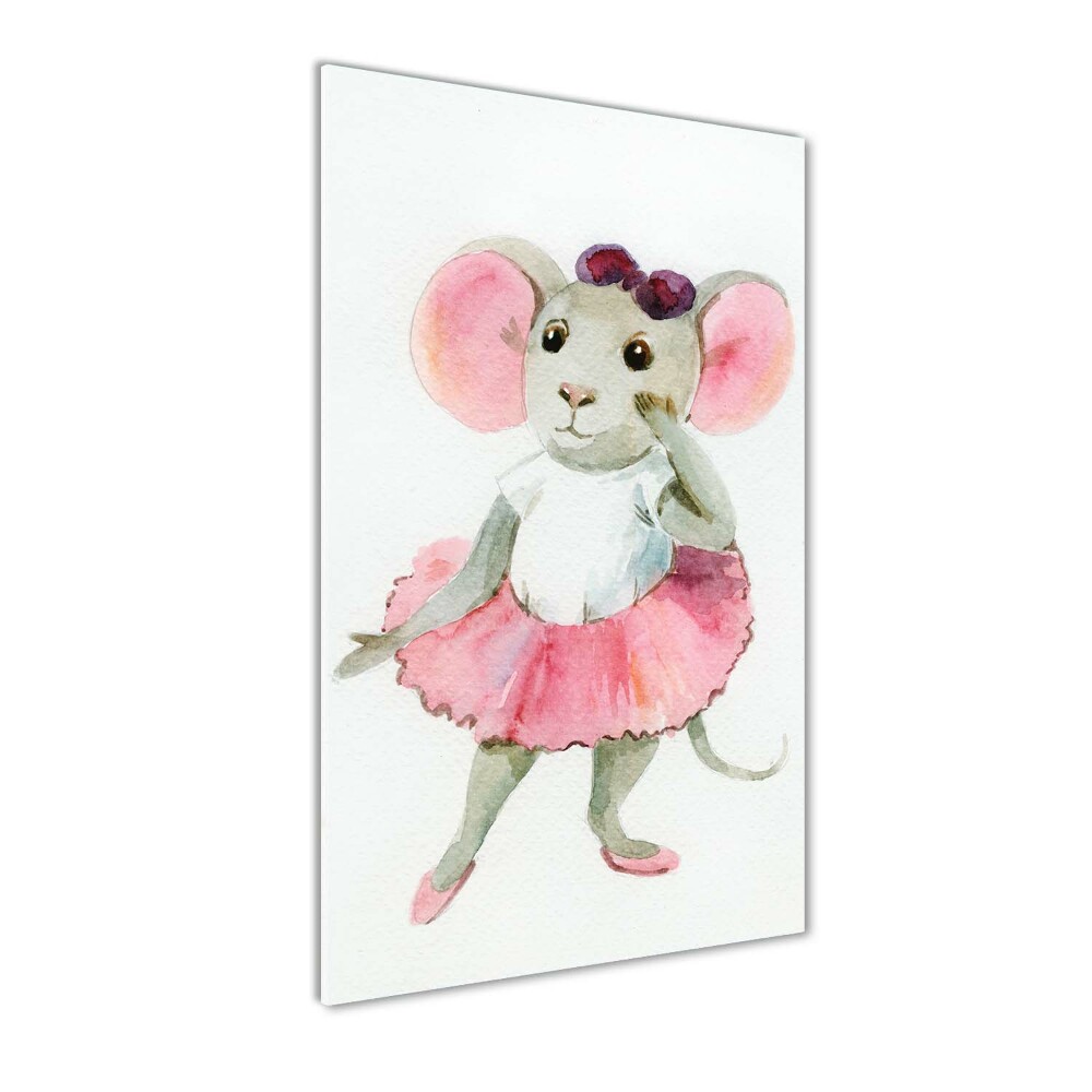 Tableau en acrylique Souris ballerine