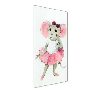 Tableau en acrylique Souris ballerine